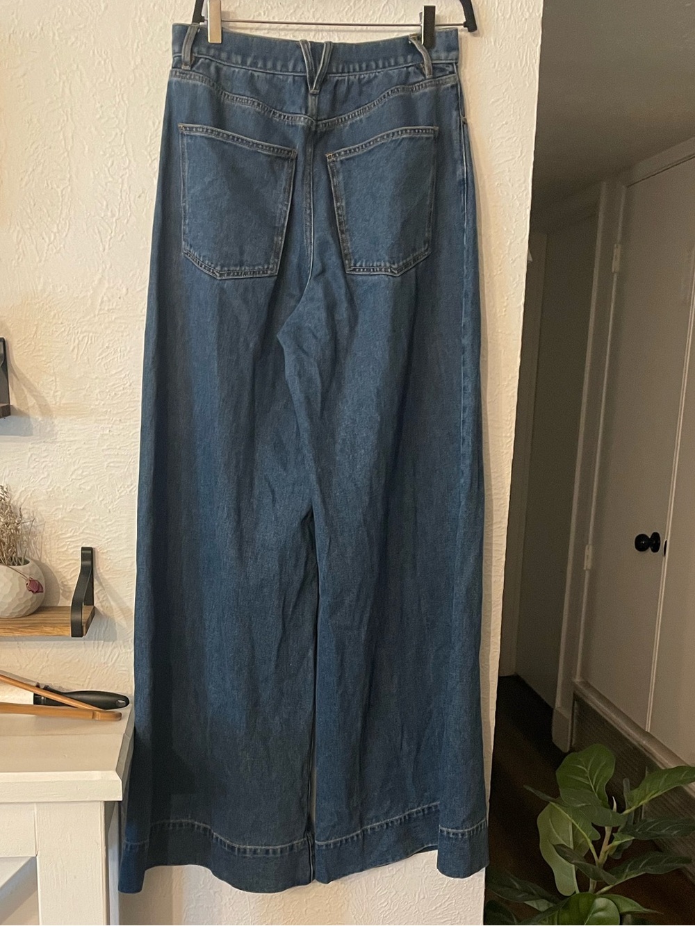 Veronica Beard Haizley Wide Leg High-Rise Women's Jeans Blue Size 30 - Picture 5 of 8